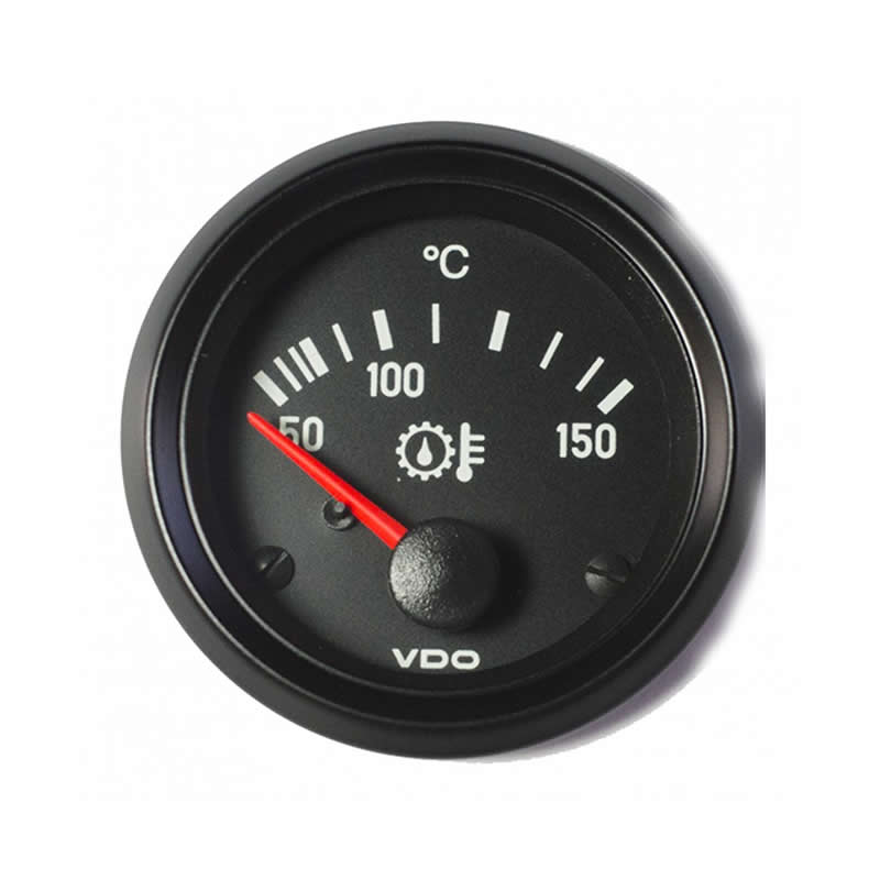 VDO Cockpit International Gear oil temperature 150°C 52mm 24V gauge
